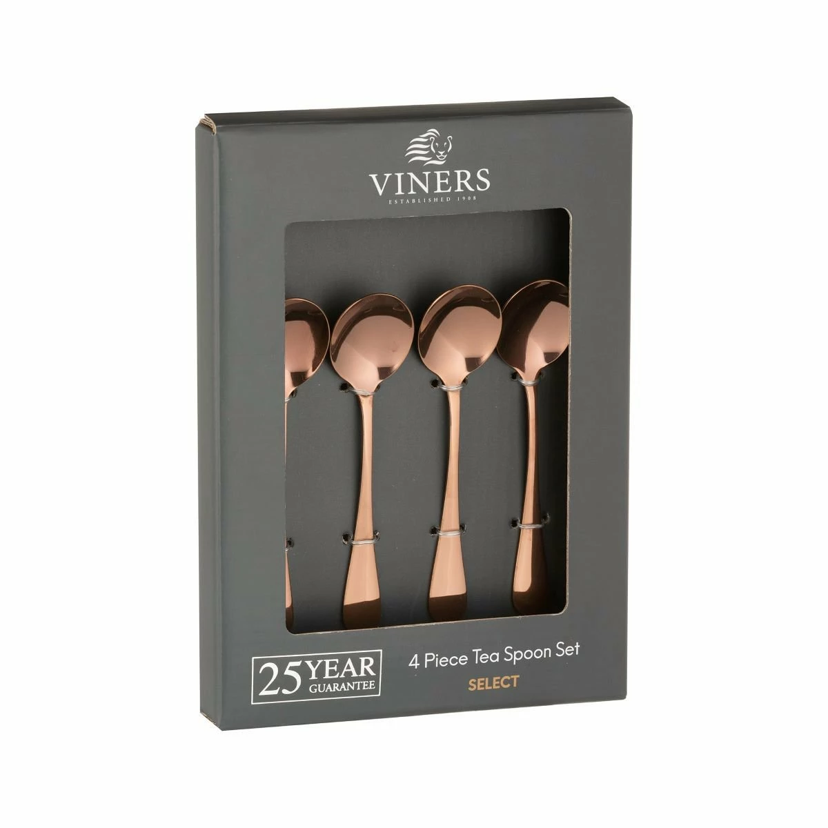 Viners Select 4-Piece Tea Spoon Set | Copper 2 Viners Select 4-Piece Tea Spoon Set | Copper - Image 2