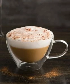 Luigi Bormioli Thermic Double Wall Glassware: 2pc Cappuccino Set (13oz) -Cheap Dinnerware Store 08879.04 2