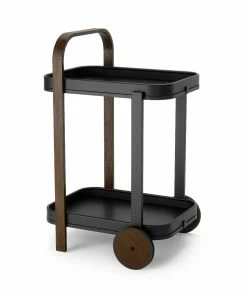Umbra Bellwood Bar/Serving Cart | Black Walnut