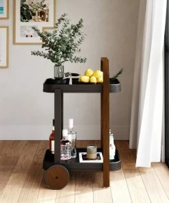 Umbra Bellwood Bar/Serving Cart | Black Walnut 11 Umbra Bellwood Bar/Serving Cart | Black Walnut -Cheap Dinnerware Store 1015392 048 bellwood bar serving cart blk wal i01