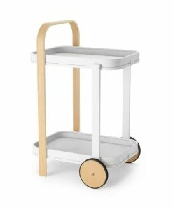 Umbra Bellwood Bar/Serving Cart | White-Natural
