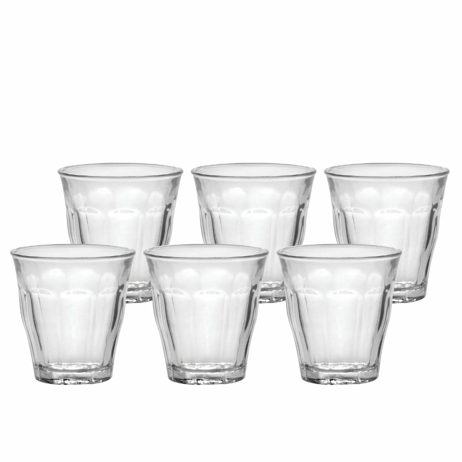 Duralex 3.25oz Picardie Clear Tumbler | Set Of 6 2 Duralex 3.25oz Picardie Clear Tumbler | Set Of 6 - Image 2