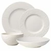 Villeroy & Boch Manufacture Rock 4-Piece Dinnerware Set | Blanc