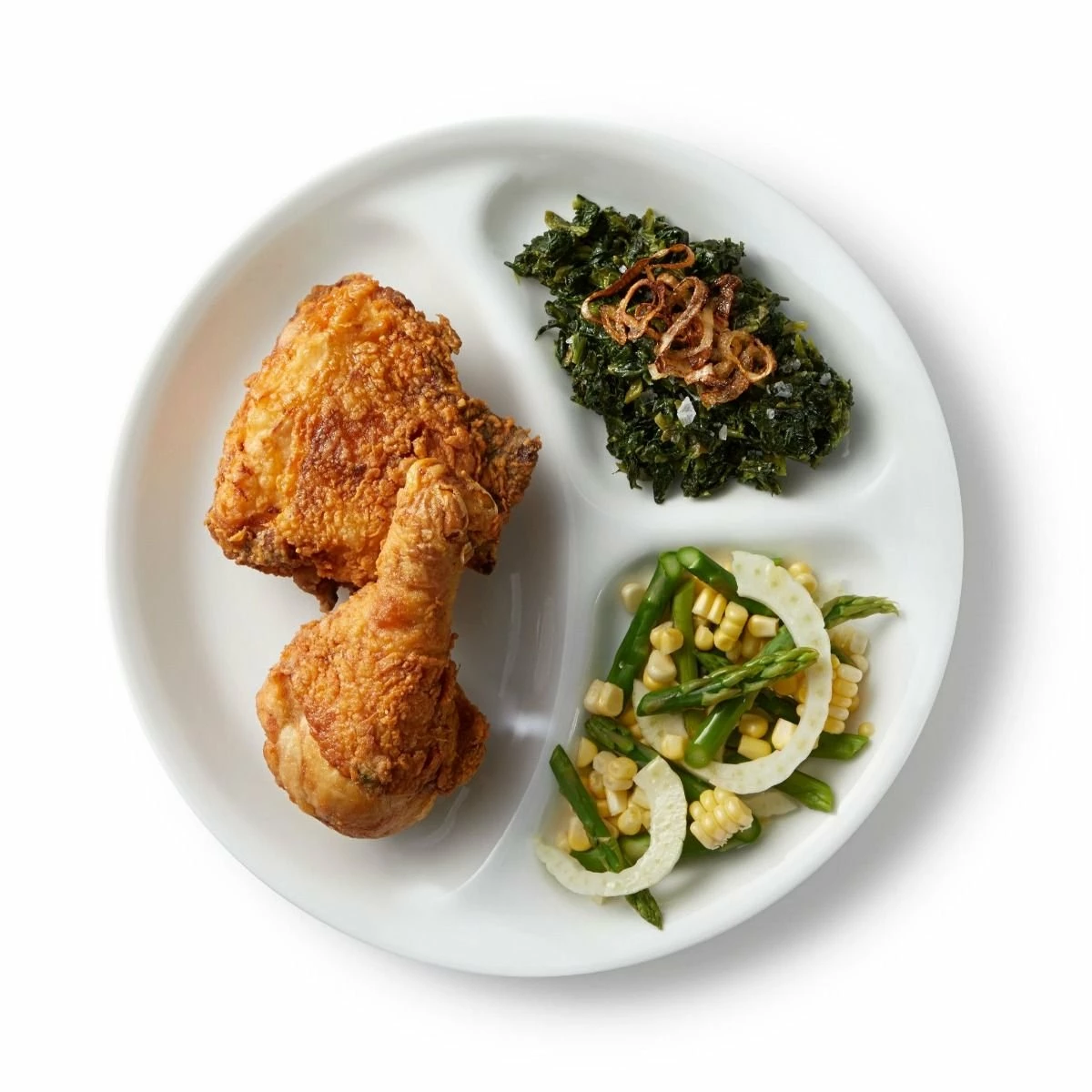 Corelle Livingware 10.25" Divided Dish | Winter Frost White 2 Corelle Livingware 10.25" Divided Dish | Winter Frost White - Image 2