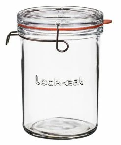 Luigi Bormioli Lock-Eat 3-Piece Frigo Jar Set -Cheap Dinnerware Store 12400.01 3pc frigojarset foodjarxl1 lockeat 1800x1800