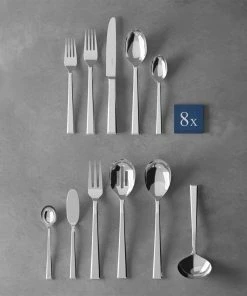 Villeroy & Boch 46-Piece Stainless Steel Flatware & Serving Set | Victor -Cheap Dinnerware Store 1263509084 on fs m b