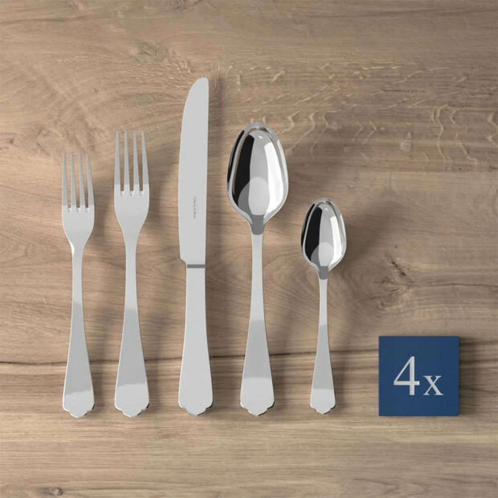Villeroy & Boch 20-Piece Stainless Steel Flatware Set | Medina 2 Villeroy & Boch 20-Piece Stainless Steel Flatware Set | Medina - Image 2