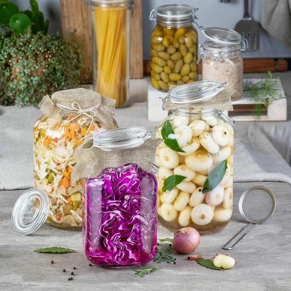 Bormioli Rocco 2L Swing Top Fido Canning Jar 3 Bormioli Rocco 2L Swing Top Fido Canning Jar - Image 3