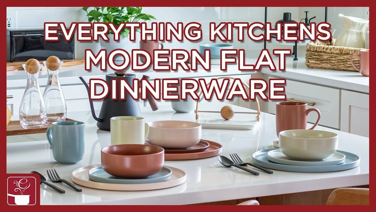 Everything Kitchens Modern Flat 32-Piece Dinnerware Set | Beige, Terracotta, Stone Gray, Brown 11 Everything Kitchens Modern Flat 32-Piece Dinnerware Set | Beige, Terracotta, Stone Gray, Brown - Image 11