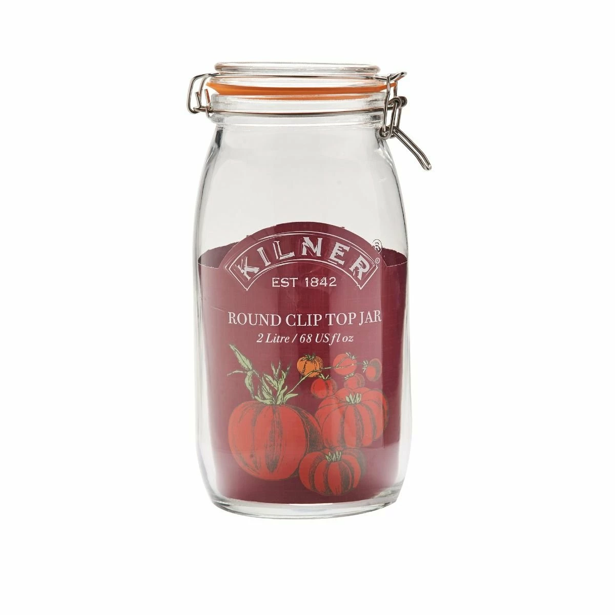 Kilner Swing Top Round Glass Jar | 2L 2 Kilner Swing Top Round Glass Jar | 2L - Image 2