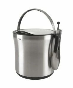 OXO SteeL Ice Bucket & Tong Set
