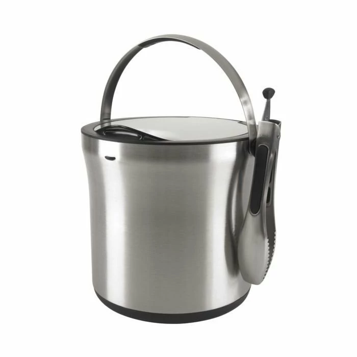 OXO SteeL Ice Bucket & Tong Set 1 OXO SteeL Ice Bucket & Tong Set