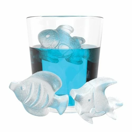 True Brands Fish Silicone Ice Cube Tray 1 True Brands Fish Silicone Ice Cube Tray