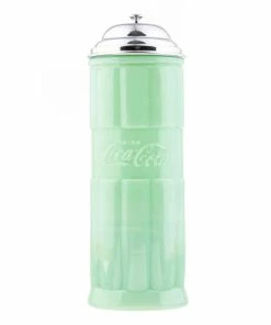 TableCraft Coca-Cola Jadeite Straw Jar