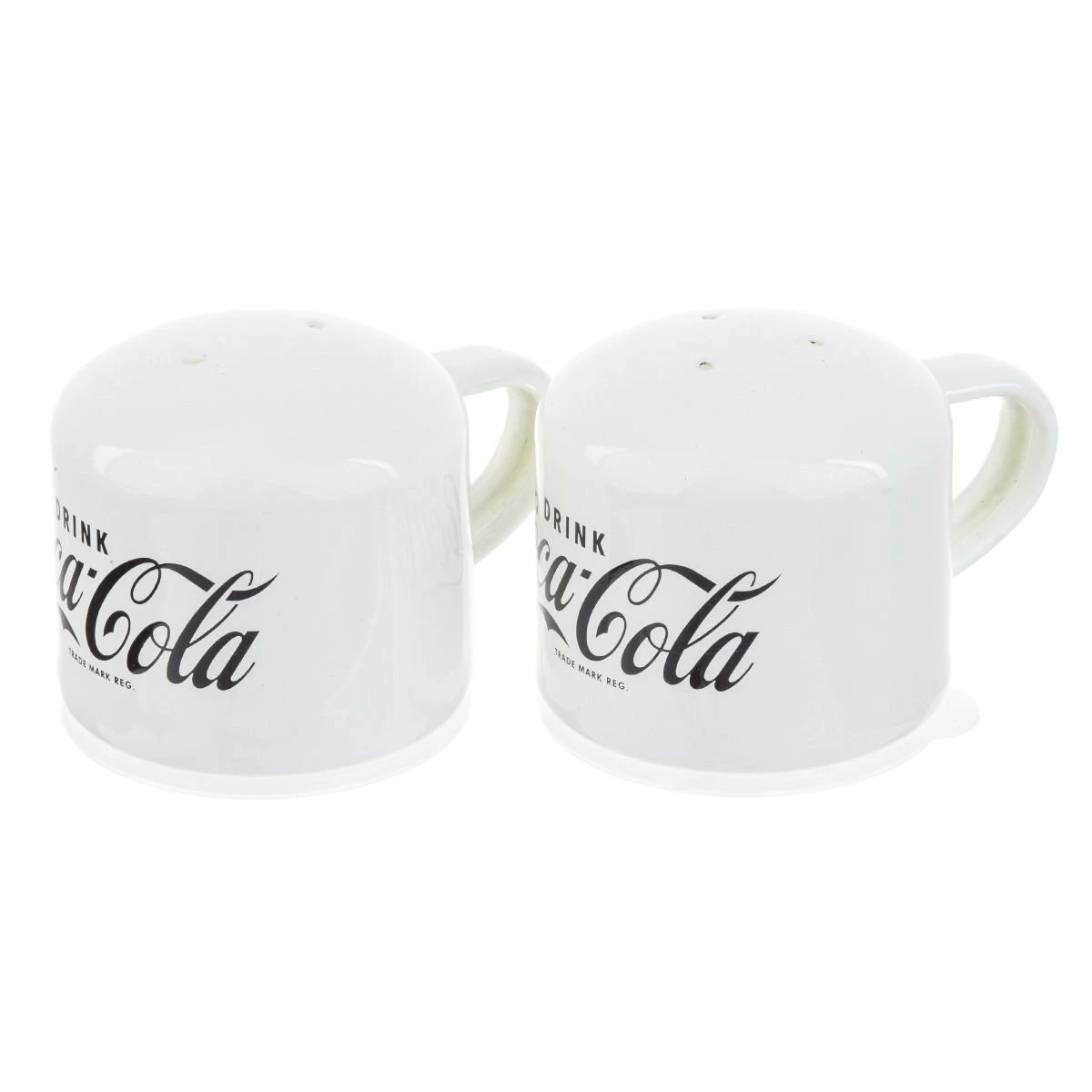 TableCraft 4oz Coca-Cola Enamel Salt & Pepper Shakers 1 TableCraft 4oz Coca-Cola Enamel Salt & Pepper Shakers