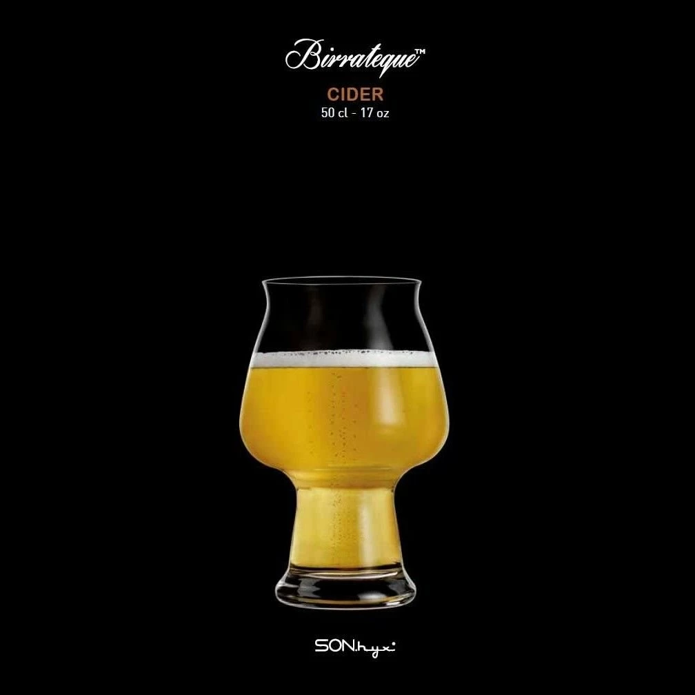 Luigi Bormioli Birrateque 17oz Cider Glass | Set Of 2 3 Luigi Bormioli Birrateque 17oz Cider Glass | Set Of 2 - Image 3