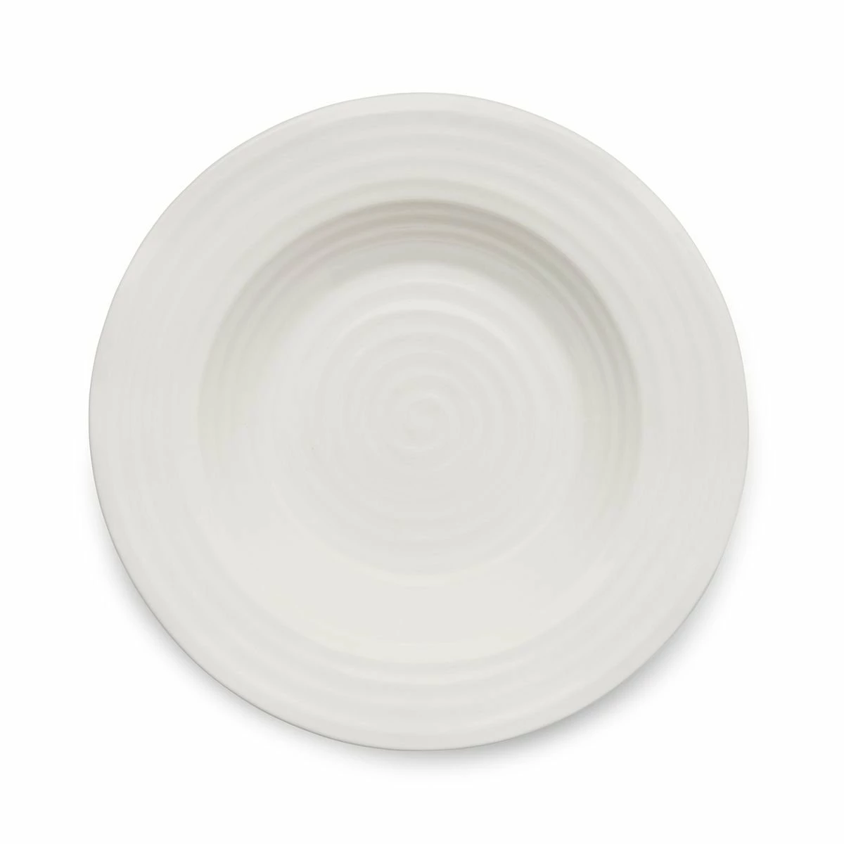 Portmeirion Sophie Conran 9.75" Rimmed Soup Bowl | White 2 Portmeirion Sophie Conran 9.75" Rimmed Soup Bowl | White - Image 2