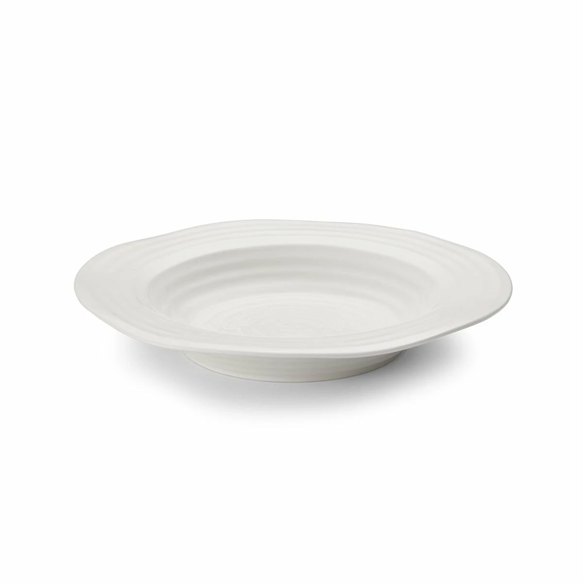 Portmeirion Sophie Conran 9.75" Rimmed Soup Bowl | White 1 Portmeirion Sophie Conran 9.75" Rimmed Soup Bowl | White
