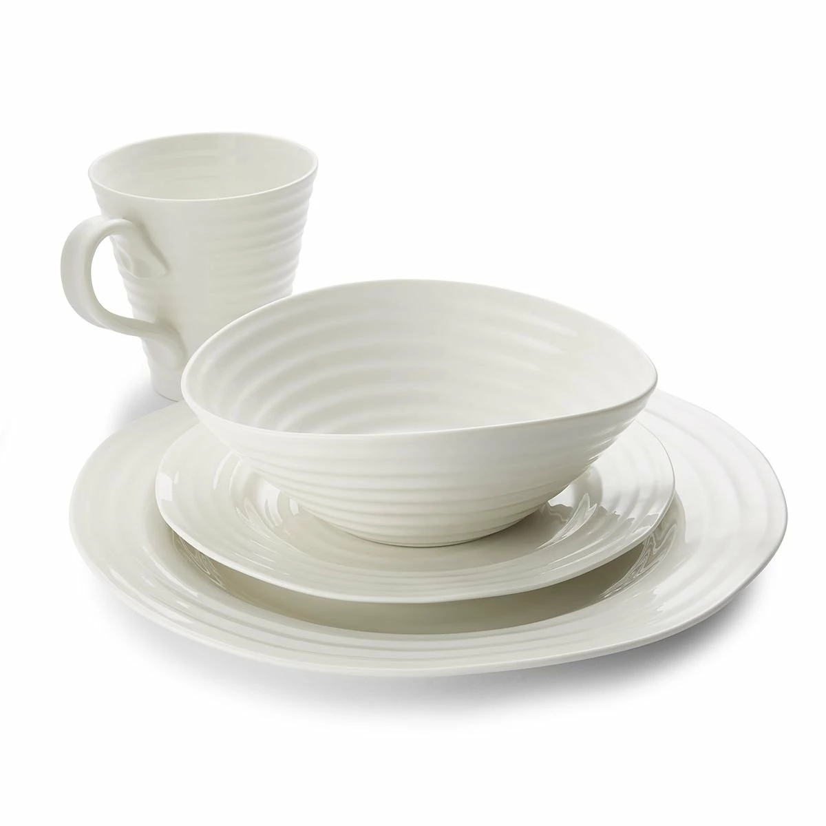 Portmeirion Sophie Conran 4-Piece Place Setting | White 1 Portmeirion Sophie Conran 4-Piece Place Setting | White