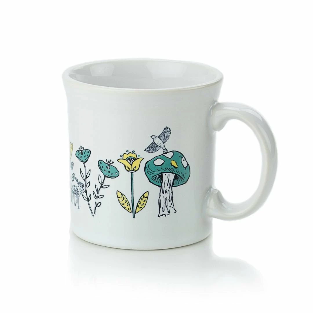 Fiesta® 12oz Java Mug | Nordic Woodland (White) 1 Fiesta® 12oz Java Mug | Nordic Woodland (White)
