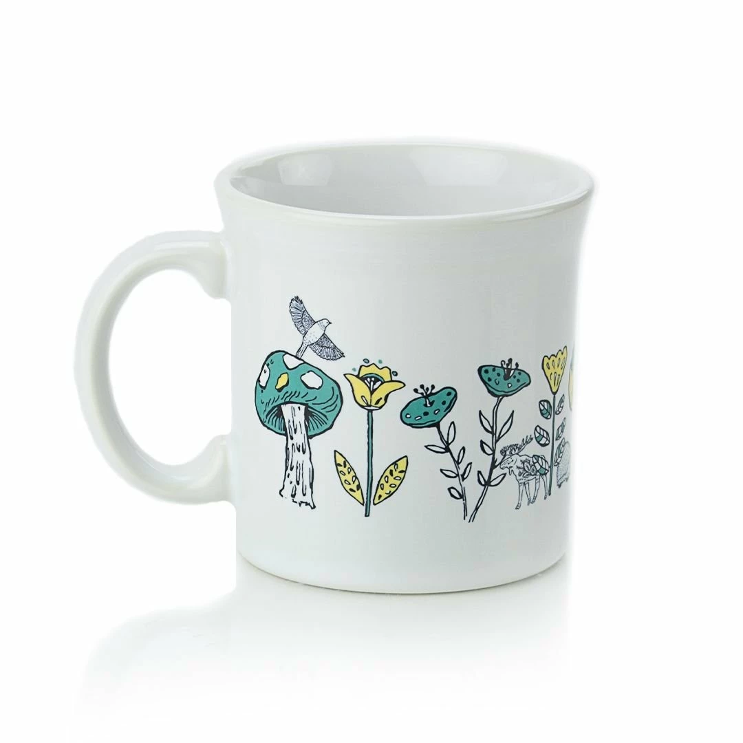 Fiesta® 12oz Java Mug | Nordic Woodland (White) 2 Fiesta® 12oz Java Mug | Nordic Woodland (White) - Image 2