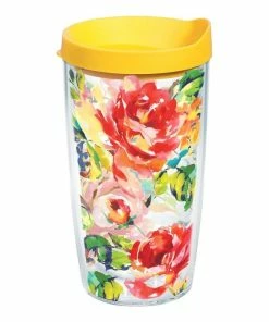 TervisĀ® 16oz Double-Walled Insulated Tumbler With Lid | FiestaĀ® Floral Bouquet - Yellow