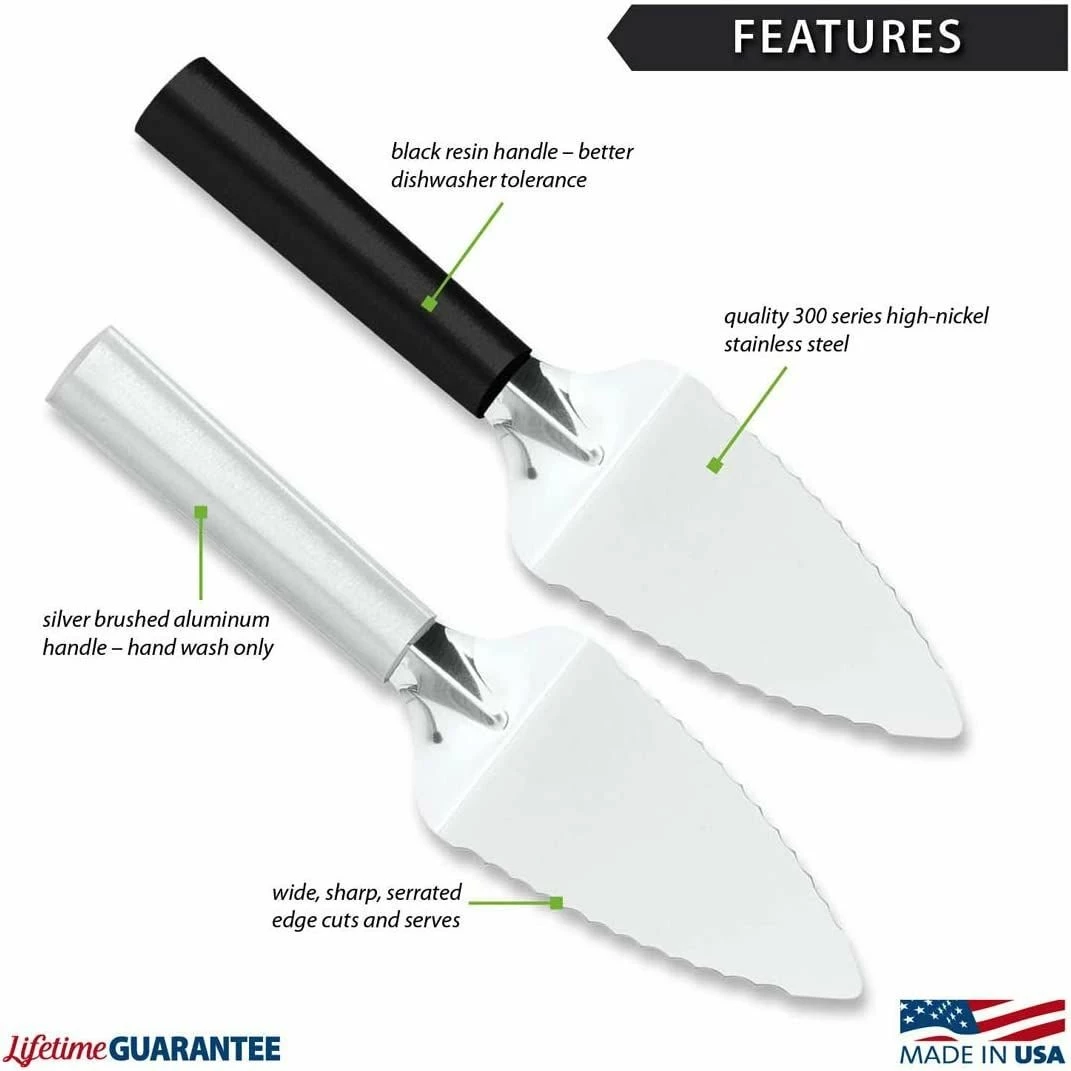 Rada Cutlery Serrated Pie Server | Black 2 Rada Cutlery Serrated Pie Server | Black - Image 2