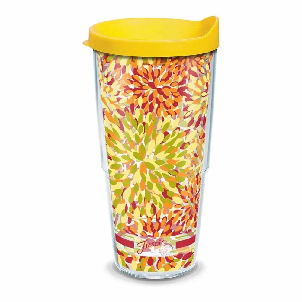 Tervis® 24oz Double-Walled Insulated Tumbler With Lid | Fiesta® Calypso - Sunny 1 Tervis® 24oz Double-Walled Insulated Tumbler With Lid | Fiesta® Calypso - Sunny