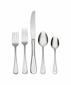 Oneida Brushed Satin Stainless Steel 45-Piece Flatware Set | Sand Dune