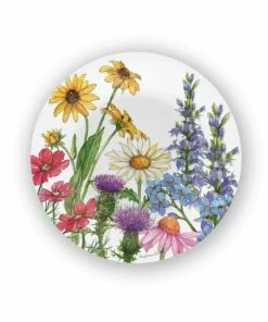 Bamboo Table Dinner Plate | Wildflowers