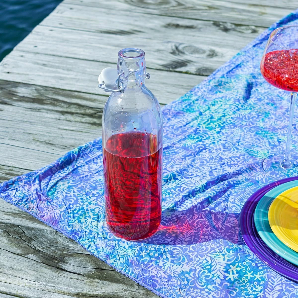 Bormioli Rocco 33.75oz Emilia Glass Bottle 5 Bormioli Rocco 33.75oz Emilia Glass Bottle - Image 5