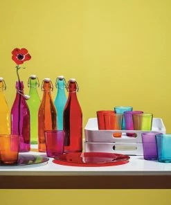 Bormioli Rocco 33.75oz Swing Top Giara Glass Bottle | Sky Blue -Cheap Dinnerware Store 666260mbe321588 2