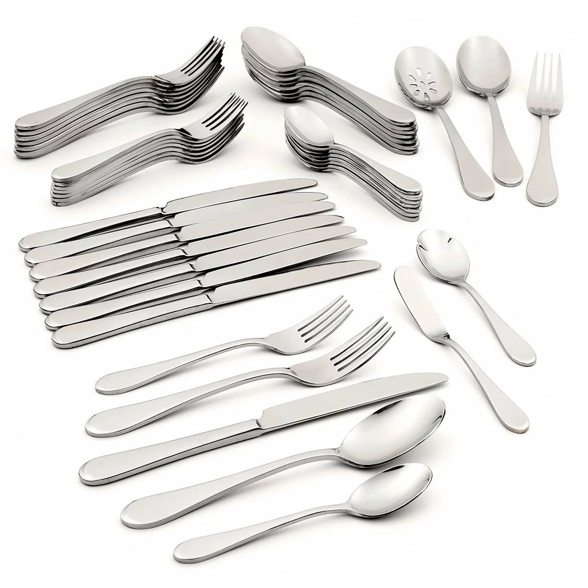 Oneida 18/0 Stainless Steel 45-Piece Flatware Set | Icarus 2 Oneida 18/0 Stainless Steel 45-Piece Flatware Set | Icarus - Image 2
