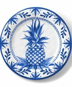 Bamboo Table Dinner Plate | Blue Pineapple