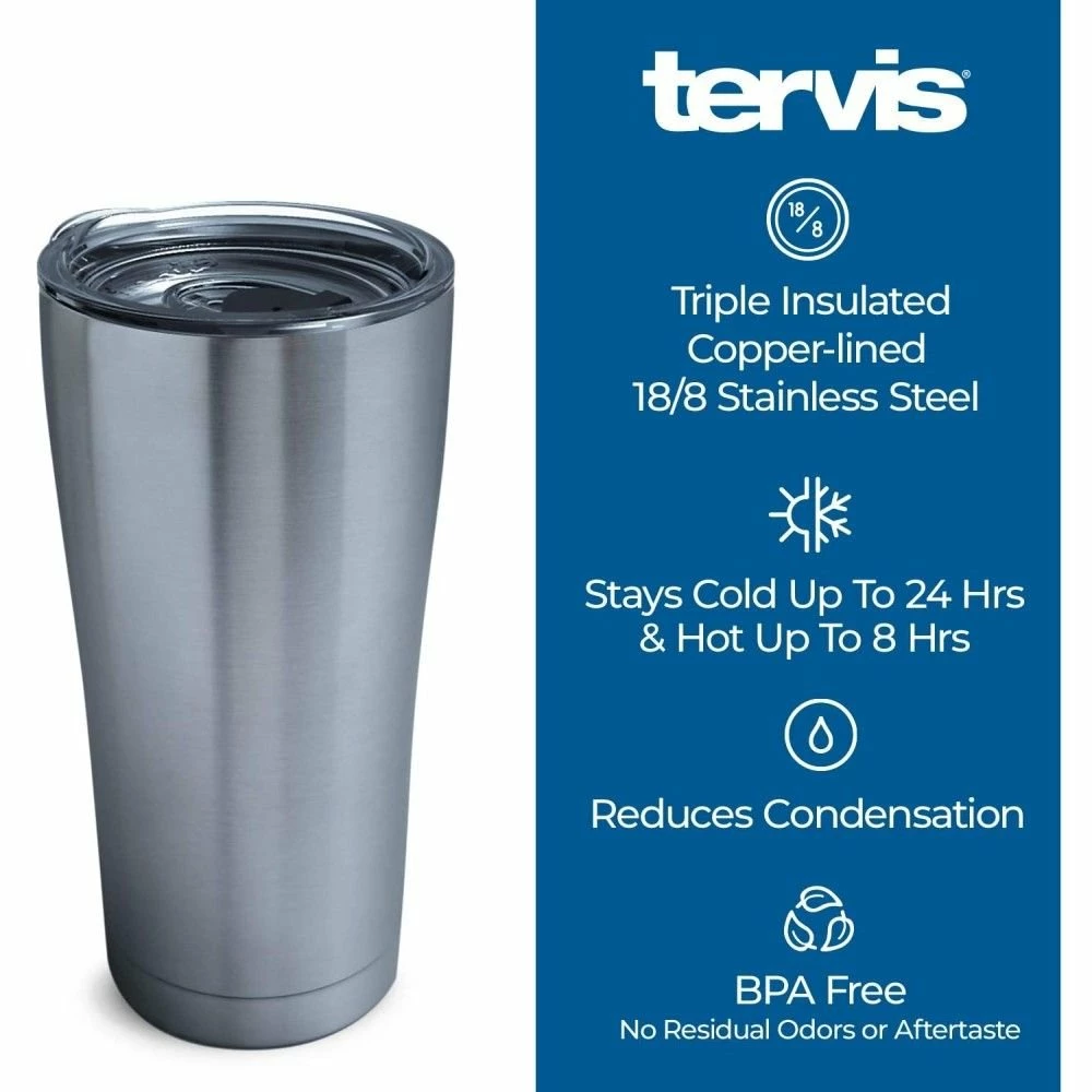 Tervis® 20oz Triple-Walled Insulated Stainless Steel Tumbler With Lid | Fiesta® Floral Bouquet - Meadow 3 Tervis® 20oz Triple-Walled Insulated Stainless Steel Tumbler With Lid | Fiesta® Floral Bouquet - Meadow - Image 3