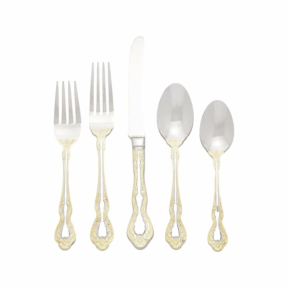 Oneida 18/10 Stainless Steel 45-Piece Flatware Set | Golden Mandolina 1 Oneida 18/10 Stainless Steel 45-Piece Flatware Set | Golden Mandolina