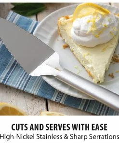 Rada Cutlery Serrated Pie Server | Silver -Cheap Dinnerware Store 71bscxsutql. ac sl1100