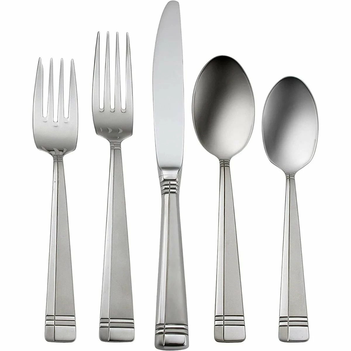 Oneida 18/0 Stainless Steel 45-Piece Flatware Set | Amsterdam 1 Oneida 18/0 Stainless Steel 45-Piece Flatware Set | Amsterdam