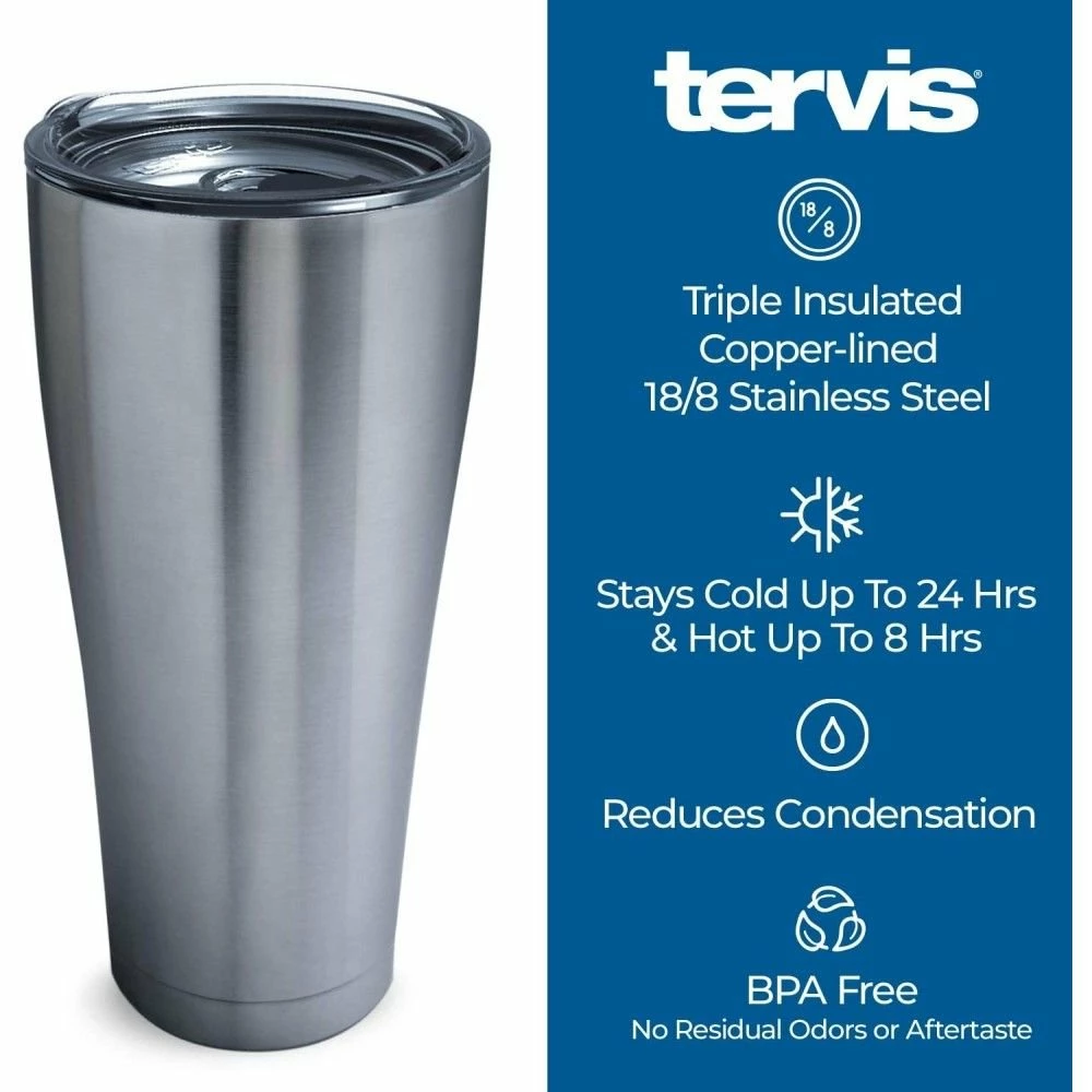 Tervis® 30oz Triple-Walled Insulated Stainless Steel Tumbler With Lid | Fiesta® Floral Bouquet 3 Tervis® 30oz Triple-Walled Insulated Stainless Steel Tumbler With Lid | Fiesta® Floral Bouquet - Image 3