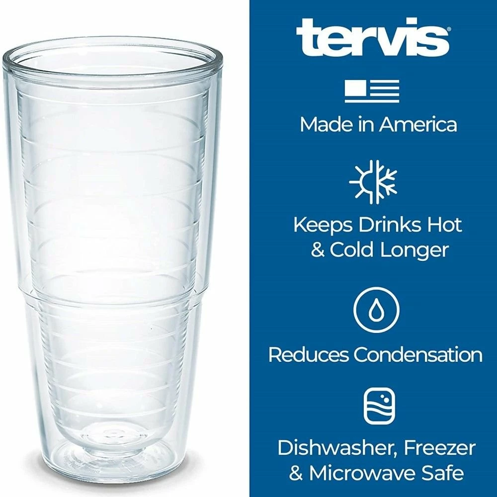 Tervis® 24oz Double-Walled Insulated Tumbler With Lid | Island Hibiscus - Teal 3 Tervis® 24oz Double-Walled Insulated Tumbler With Lid | Island Hibiscus - Teal - Image 3