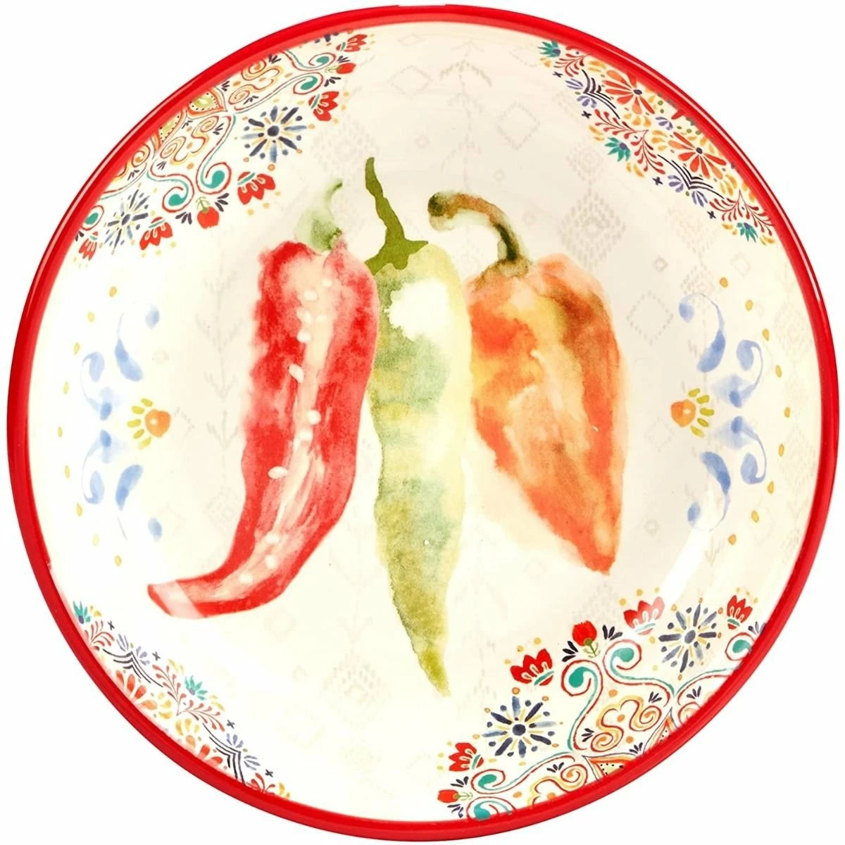 Certified International 9" X 2" Soup Pasta Bowl (Set Of 4) | Sweet & Spicey 3 Certified International 9" X 2" Soup Pasta Bowl (Set Of 4) | Sweet & Spicey - Image 3