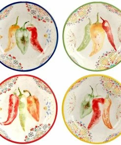 Certified International 9" X 2" Soup Pasta Bowl (Set Of 4) | Sweet & Spicey