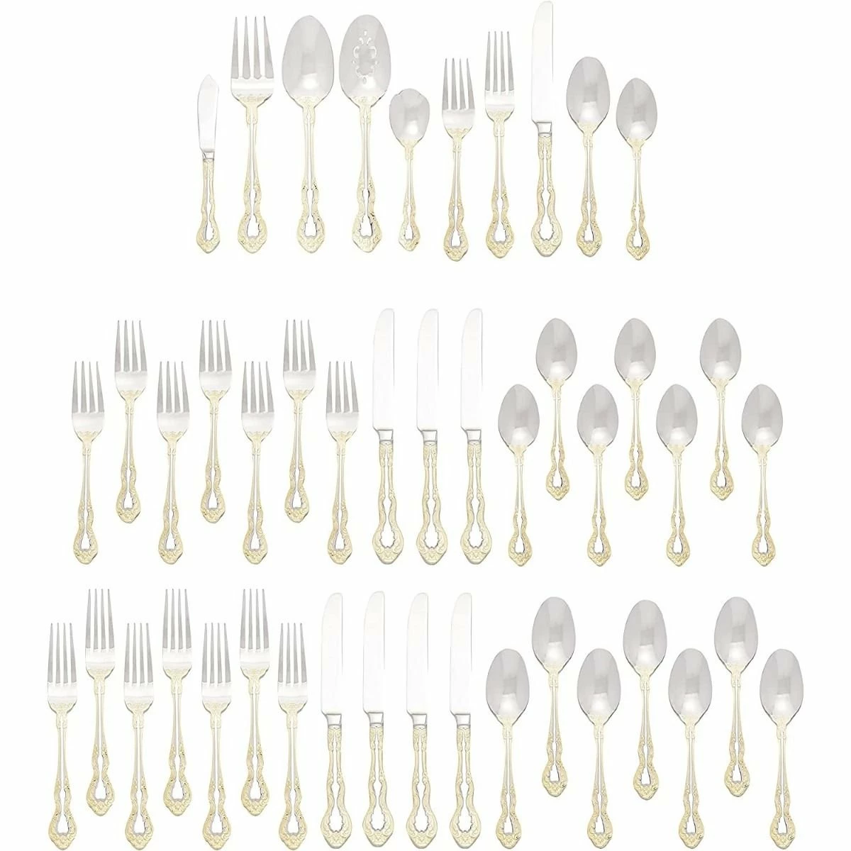 Oneida 18/10 Stainless Steel 45-Piece Flatware Set | Golden Mandolina 2 Oneida 18/10 Stainless Steel 45-Piece Flatware Set | Golden Mandolina - Image 2