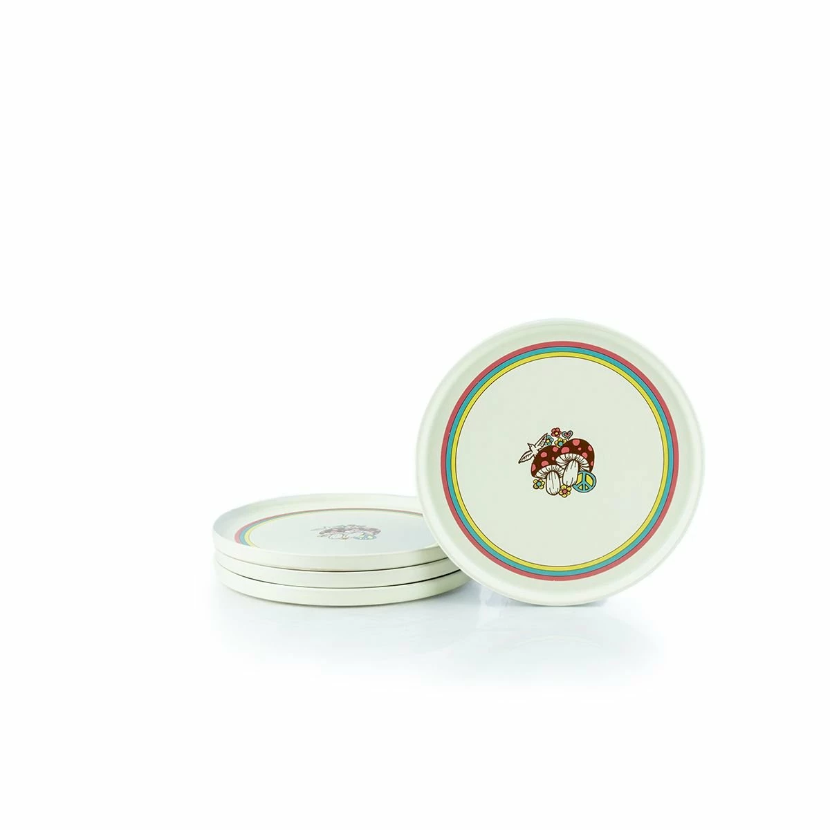 Everything Kitchens Modern Flat 12-Piece Dinnerware Set | Peace & Love 3 Everything Kitchens Modern Flat 12-Piece Dinnerware Set | Peace & Love - Image 3