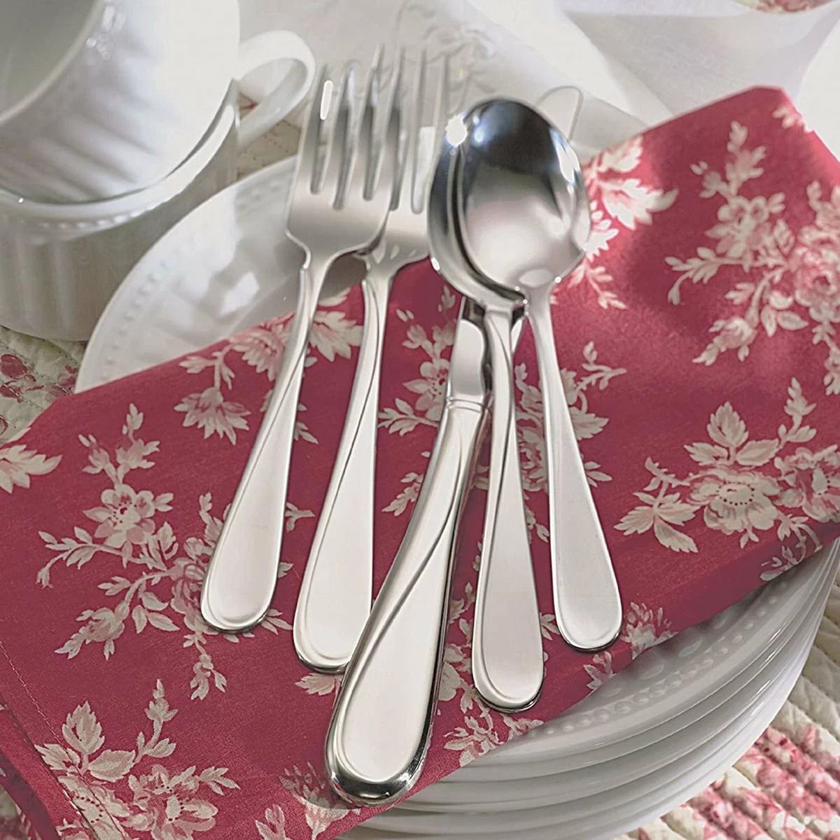 Oneida 18/0 Stainless Steel 20-Piece Flatware Set | Flight 4 Oneida 18/0 Stainless Steel 20-Piece Flatware Set | Flight - Image 4