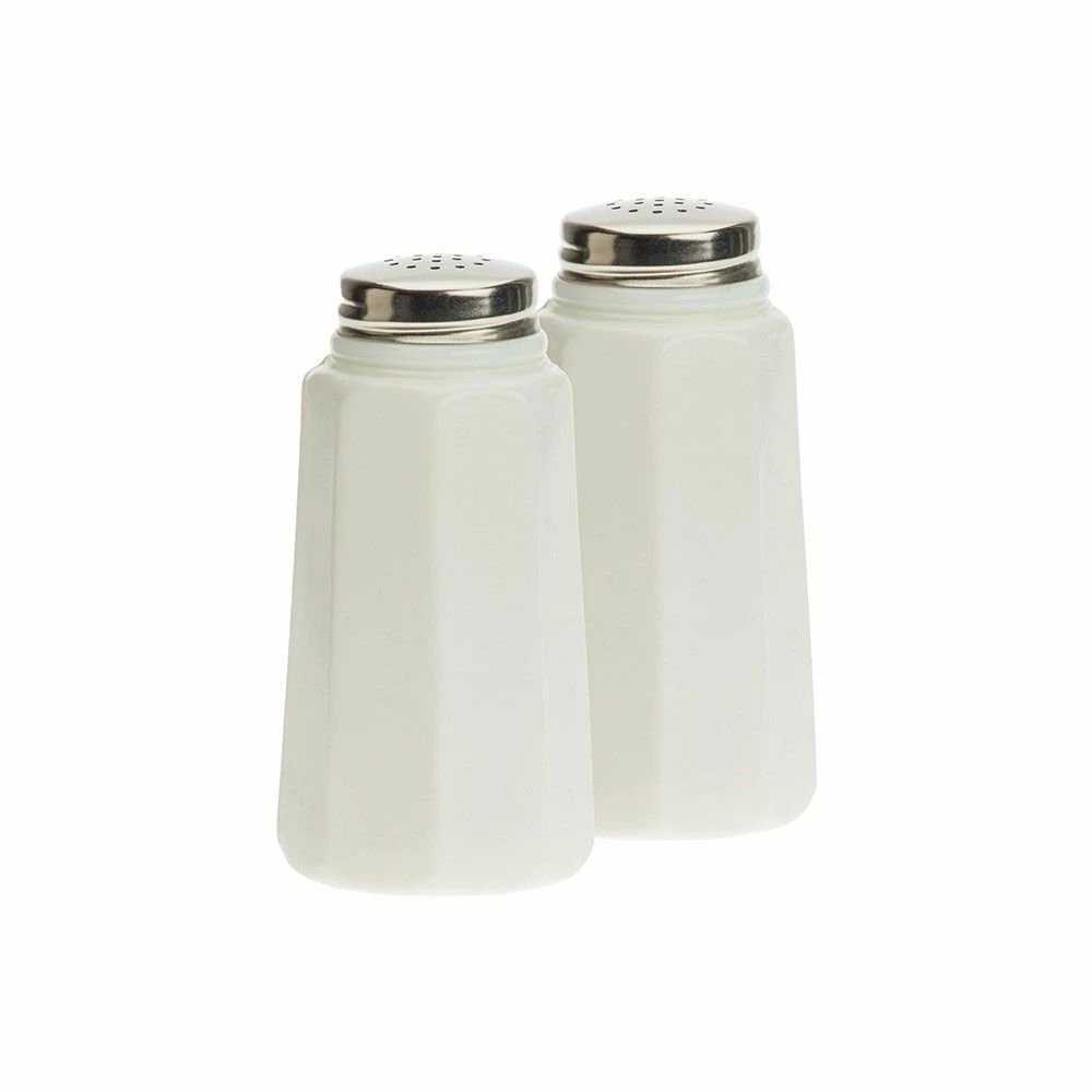 Mosser Glass Panel Salt And Pepper Shakers | Milk 1 Mosser Glass Panel Salt And Pepper Shakers | Milk