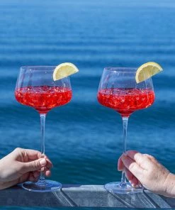 Viski® Angled Crystal Amaro Spritz Glasses 14 Viski® Angled Crystal Amaro Spritz Glasses -Cheap Dinnerware Store 9428 true lifestyle 3