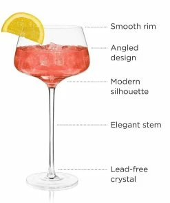 Viski® Angled Crystal Amaro Spritz Glasses 20 Viski® Angled Crystal Amaro Spritz Glasses -Cheap Dinnerware Store amaro4