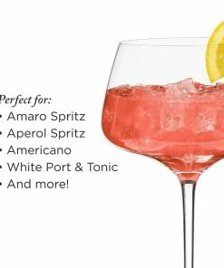Viski® Angled Crystal Amaro Spritz Glasses 22 Viski® Angled Crystal Amaro Spritz Glasses -Cheap Dinnerware Store amaro6
