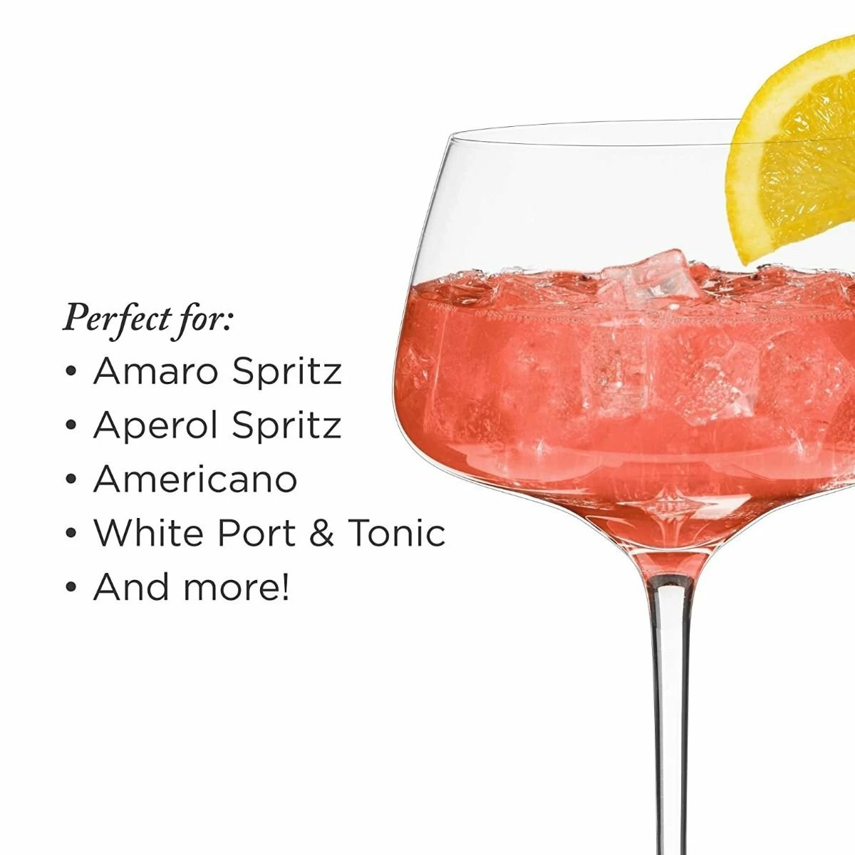 Viski® Angled Crystal Amaro Spritz Glasses 11 Viski® Angled Crystal Amaro Spritz Glasses - Image 11